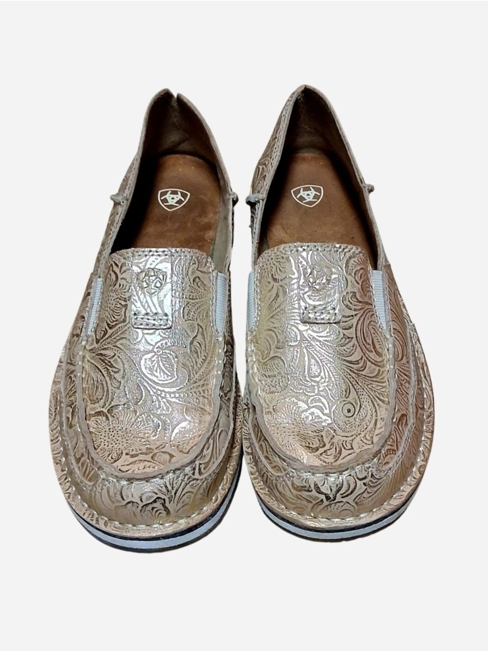 Ariat Gold & White Cruisers